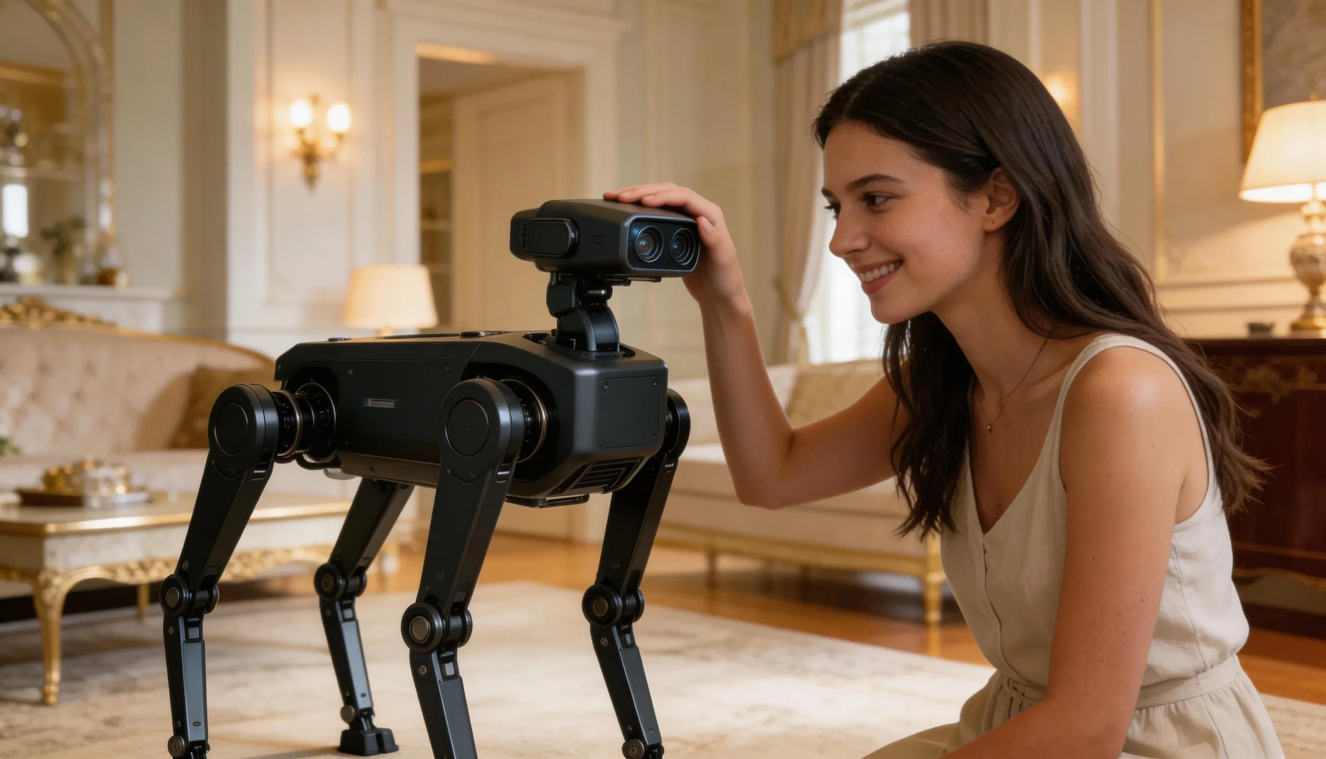 감정 교감을 나누는 R.pet 사용 장면